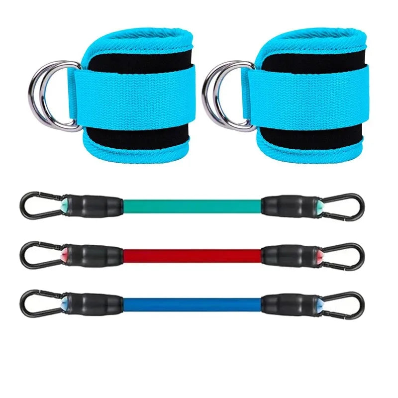 Ankle Straps Resistance Bands Set Fitness Workout Exercise