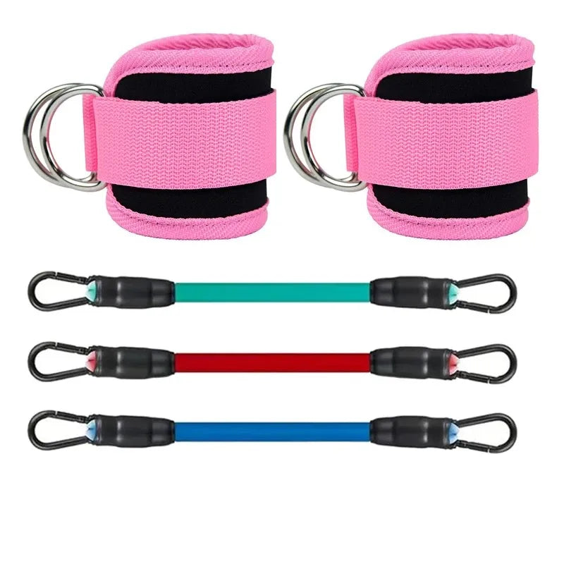 Ankle Straps Resistance Bands Set Fitness Workout Exercise
