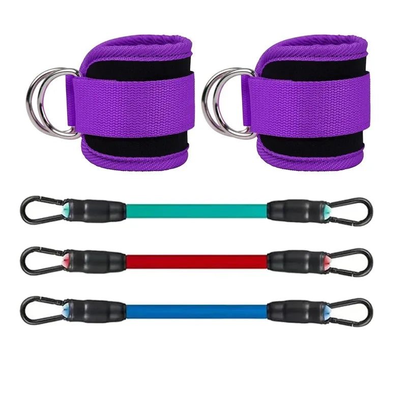 Ankle Straps Resistance Bands Set Fitness Workout Exercise