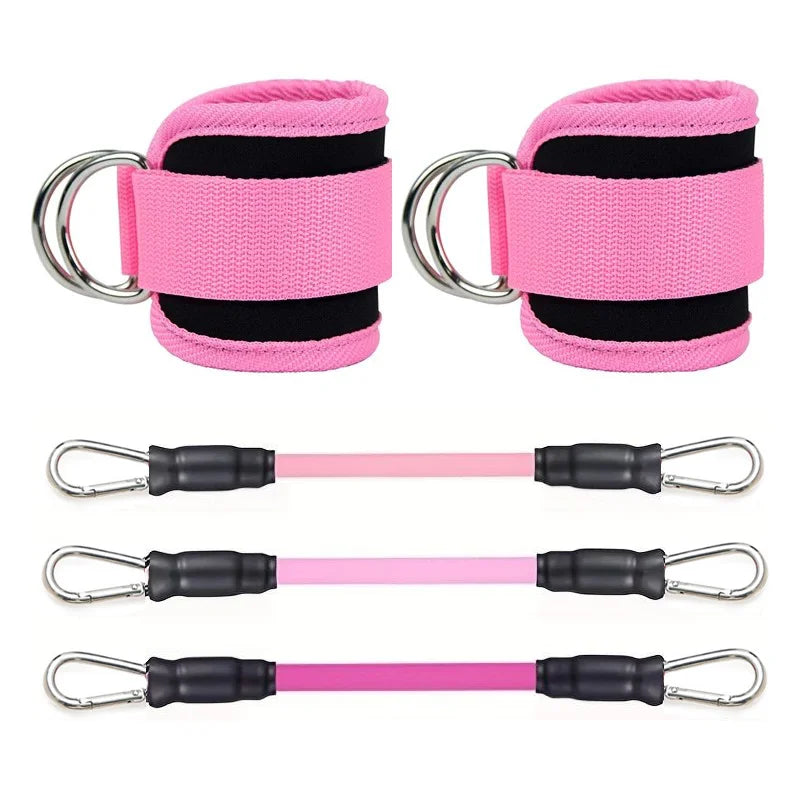 Ankle Straps Resistance Bands Set Fitness Workout Exercise